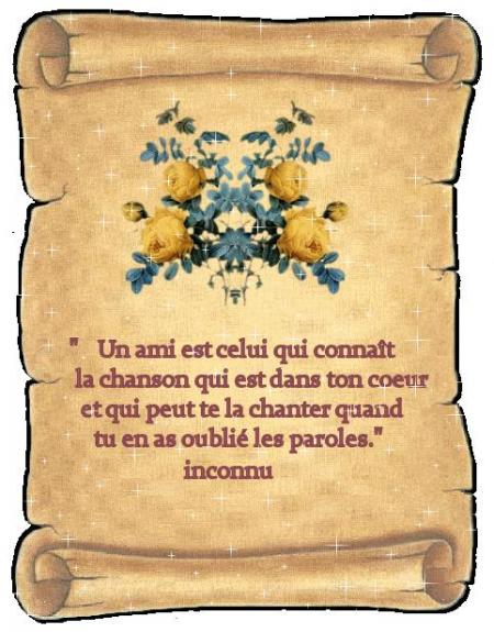 L'amitié...